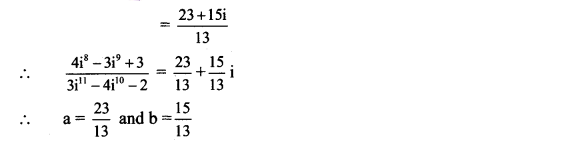Maharashtra Board Solutions Class 11-Arts & Science Maths (Part 2): Chapter 1- Complex Numbers Ex 1.1