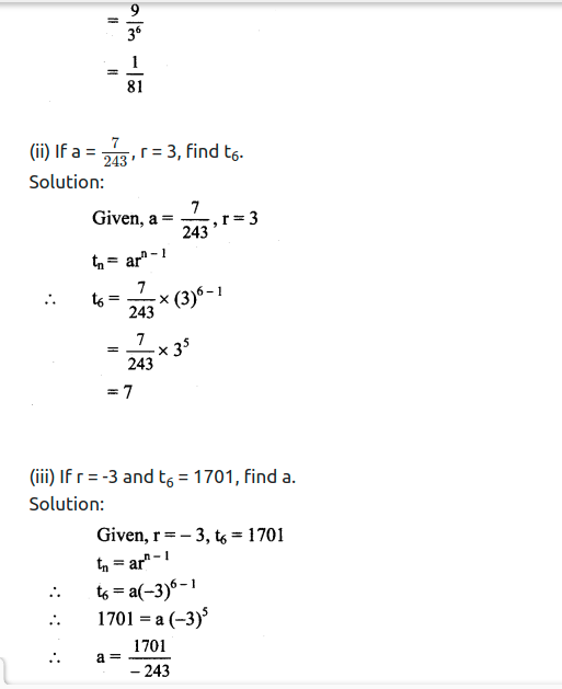 Maharashtra Board Solutions Class 11-Arts & Science Maths (Part 2): Chapter 2- Sequences and Series Ex. 2.1