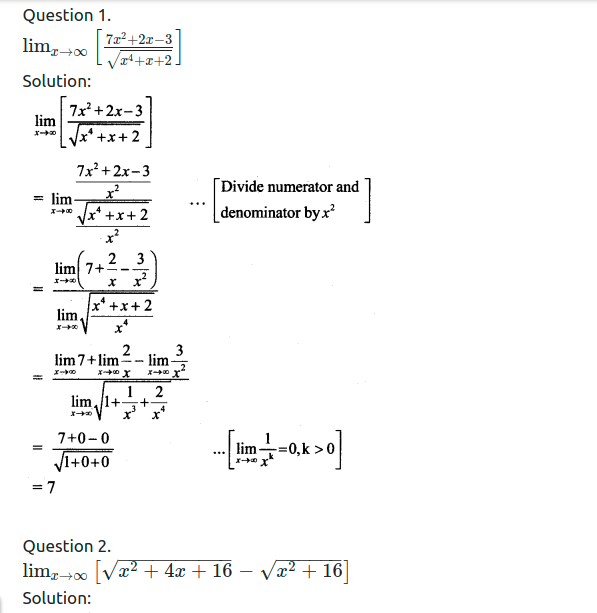 Maharashtra Board Solutions Class 11-Arts & Science Maths (Part 2): Chapter 7- Limits Ex 7.7