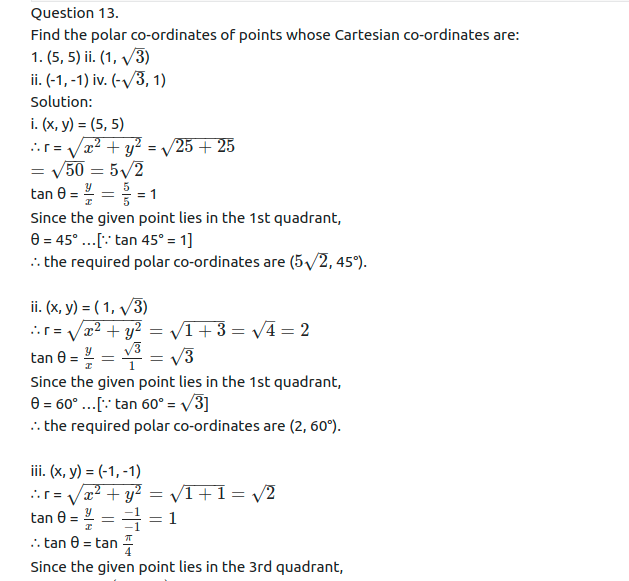 Maharashtra Board Solutions Class 11-Arts & Science Maths (Part 1): Chapter 2- Trigonometry – I Ex 2.2