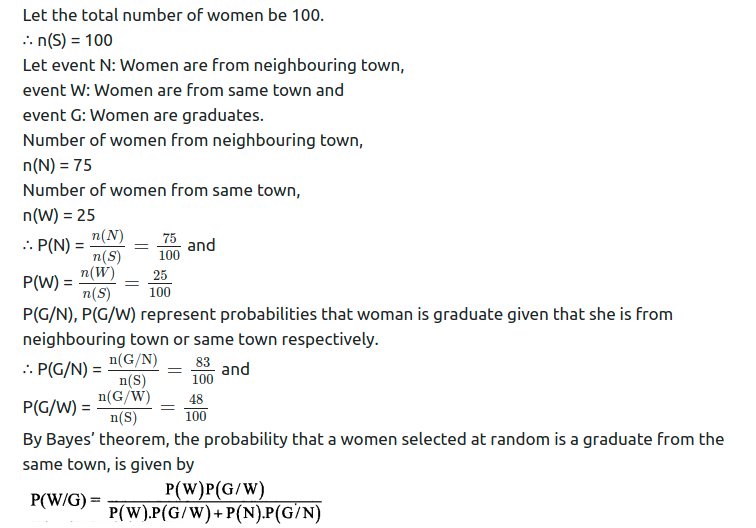 Maharashtra Board Solutions Class 11-Arts & Science Maths (Part 1): Chapter 9- Probability Ex 9.4