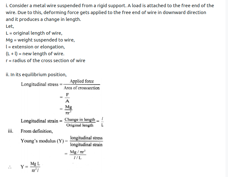 Maharashtra Board Solutions Class 11-Physics: Chapter 6- Mechanical Properties of Solids