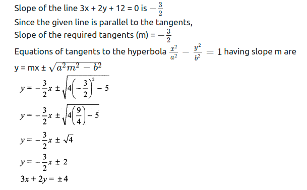 Maharashtra Board Solutions Class 11-Arts & Science Maths (Part 1): Chapter 7- Conic Sections Ex 7.3