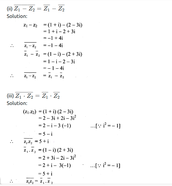 Maharashtra Board Solutions Class 11-Arts & Science Maths (Part 2): Chapter 1- Complex Numbers Ex 1.3