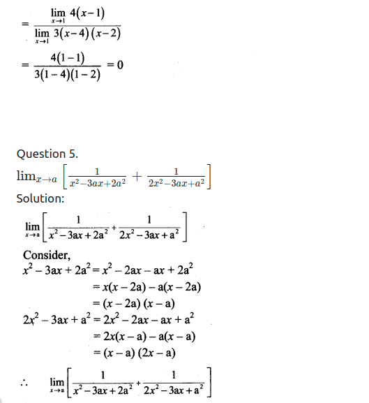 Maharashtra Board Solutions Class 11-Arts & Science Maths (Part 2): Chapter 7- Limits Ex 7.2