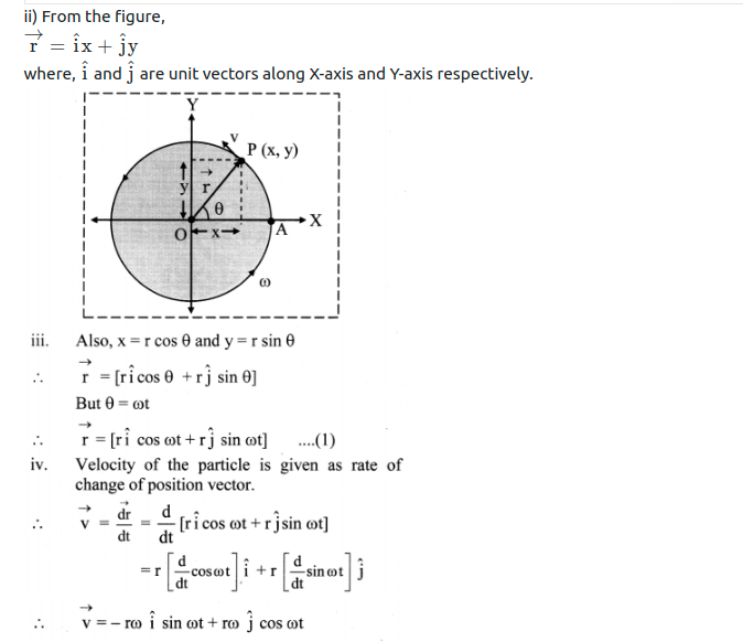 Maharashtra Board Solutions Class 11-Physics: Chapter 3- Motion in a Plane