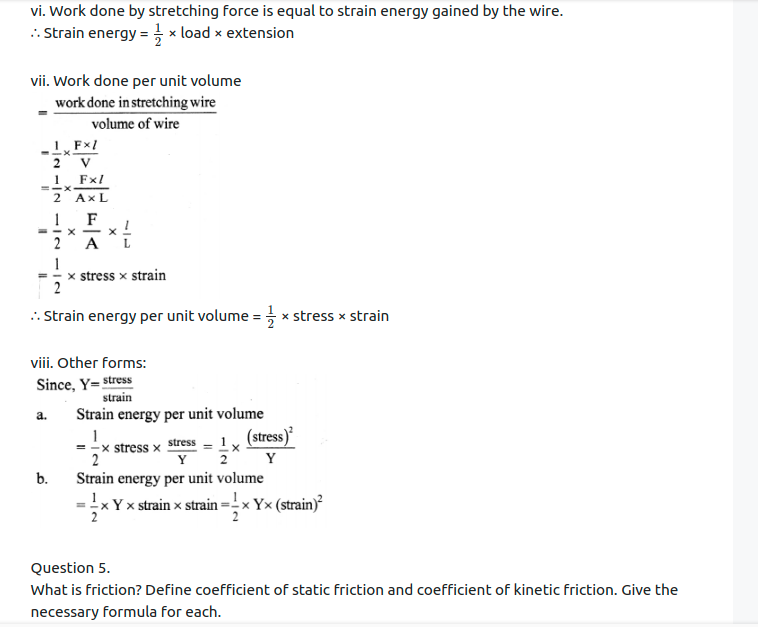 Maharashtra Board Solutions Class 11-Physics: Chapter 6- Mechanical Properties of Solids