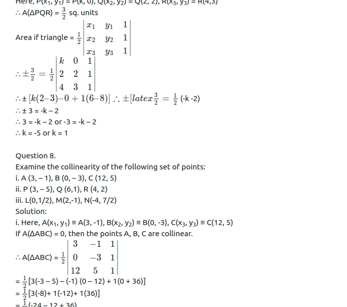 Maharashtra Board Solutions Class 11-Arts & Science Maths (Part 1): Chapter 4- Determinants and Matrices Ex 4.3