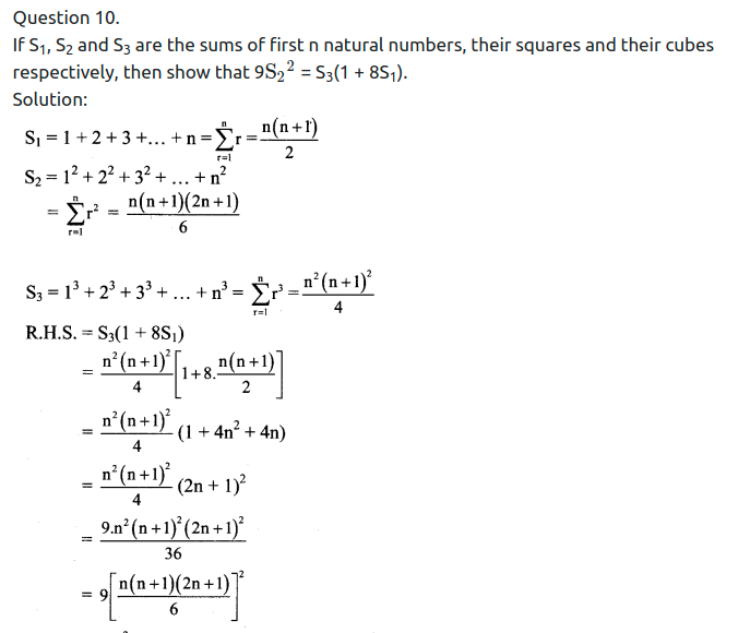 Maharashtra Board Solutions Class 11-Arts & Science Maths (Part 2): Chapter 2- Sequences and Series Ex. 2.6