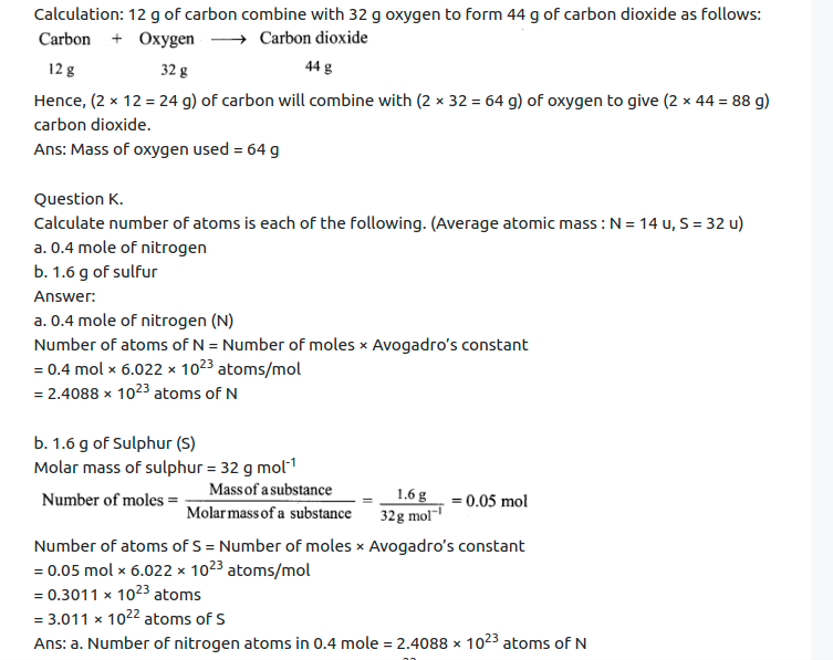 Maharashtra Board Solutions Class 11-Chemistry: Chapter 1- Some Basic Concepts of Chemistry