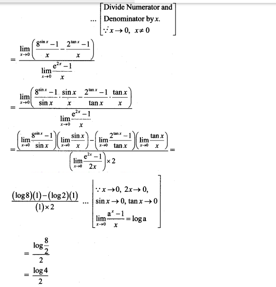 Maharashtra Board Solutions Class 11-Arts & Science Maths (Part 2): Chapter 7- Limits Ex 7.6