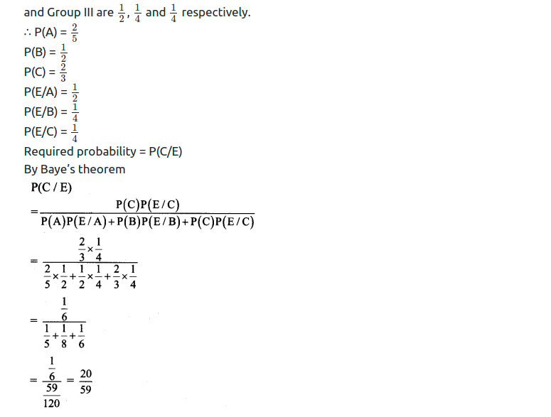 Maharashtra Board Solutions Class 11-Arts & Science Maths (Part 1): Chapter 9- Probability Ex 9.4