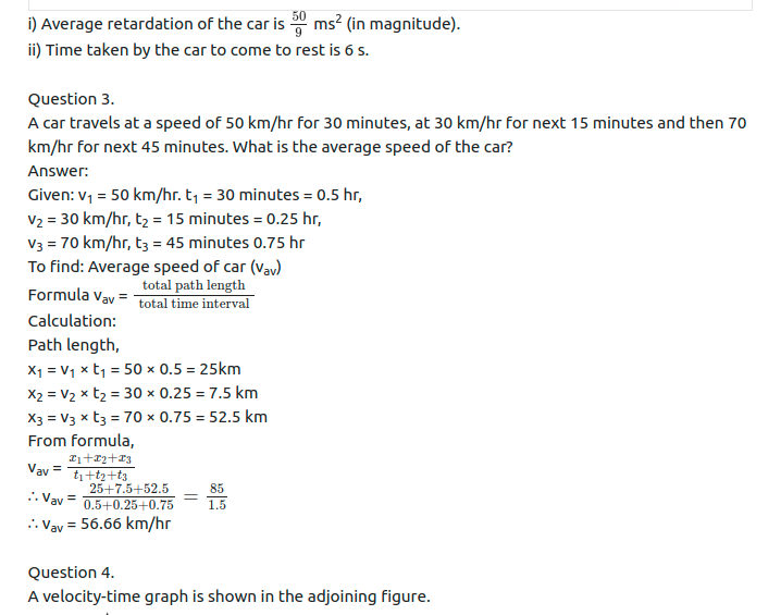 Maharashtra Board Solutions Class 11-Physics: Chapter 3- Motion in a Plane