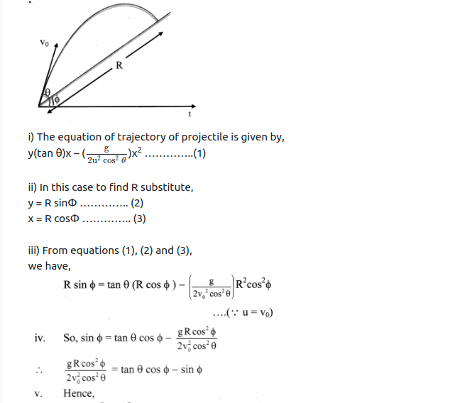 Maharashtra Board Solutions Class 11-Physics: Chapter 3- Motion in a Plane