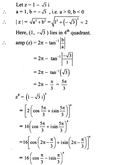 Maharashtra Board Solutions Class 11-Arts & Science Maths (Part 2): Chapter 1- Complex Numbers Ex 1.4
