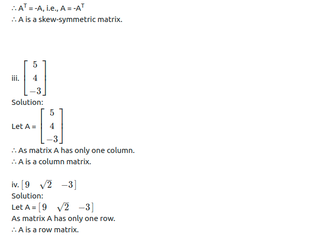 Maharashtra Board Solutions Class 11-Arts & Science Maths (Part 1): Chapter 4- Determinants and Matrices Ex 4.4