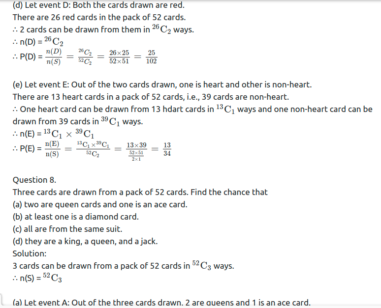 Maharashtra Board Solutions Class 11-Arts & Science Maths (Part 1): Chapter 9- Probability Ex 9.1