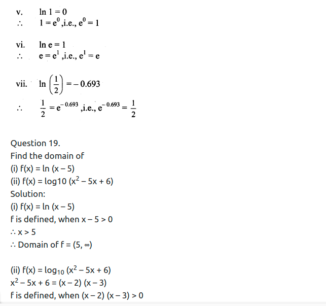 Maharashtra Board Solutions Class 11-Arts & Science Maths (Part 2): Chapter 6- Functions Ex 6.1