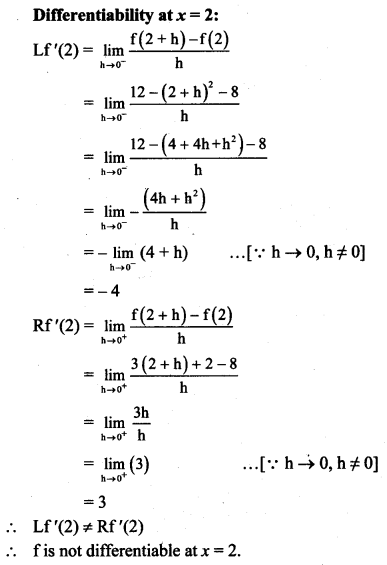 Maharashtra Board Solutions Class 11-Arts & Science Maths (Part 2): Chapter 9- Differentiation Ex 9.1