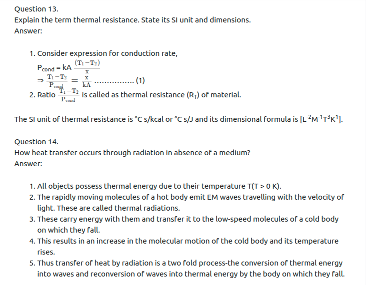 Maharashtra Board Solutions Class 11-Physics: Chapter 7- Thermal Properties of Matter