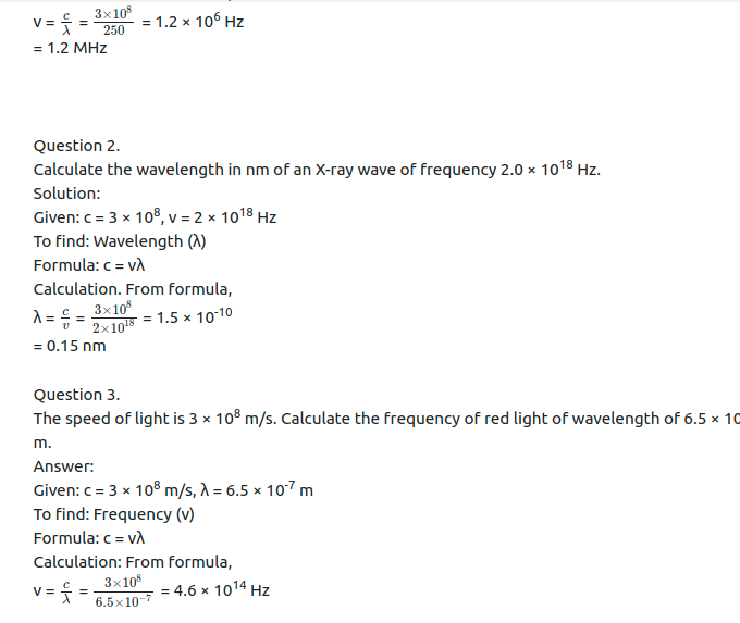 Maharashtra Board Solutions Class 11-Physics: Chapter 13- Electromagnetic Waves and Communication System