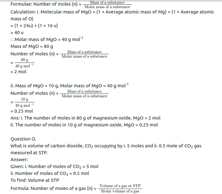 Maharashtra Board Solutions Class 11-Chemistry: Chapter 1- Some Basic Concepts of Chemistry