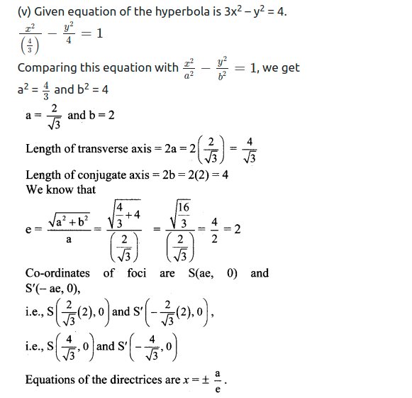 Maharashtra Board Solutions Class 11-Arts & Science Maths (Part 1): Chapter 7- Conic Sections Ex 7.3