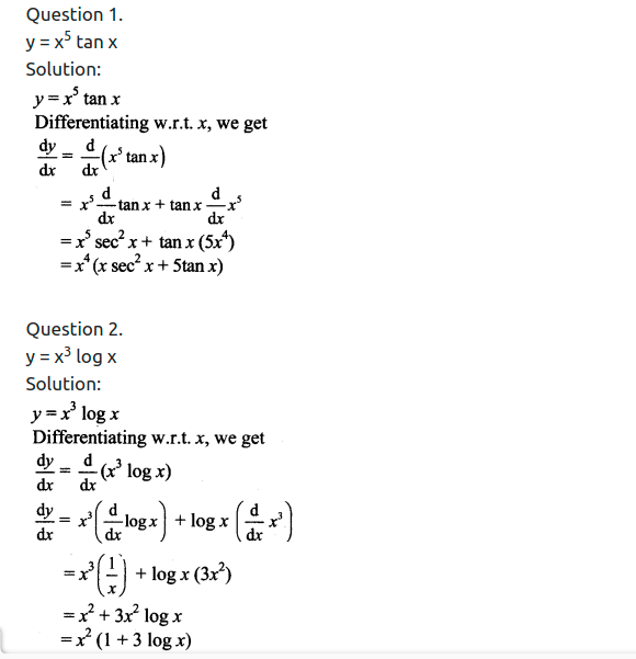 Maharashtra Board Solutions Class 11-Arts & Science Maths (Part 2): Chapter 9- Differentiation Ex 9.2