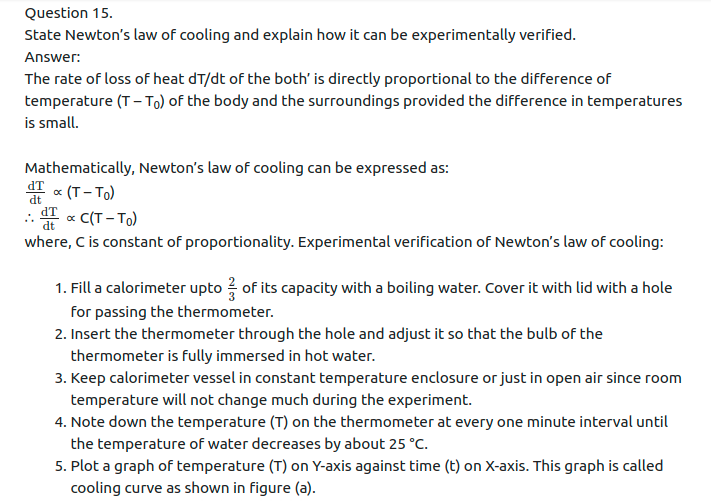 Maharashtra Board Solutions Class 11-Physics: Chapter 7- Thermal Properties of Matter