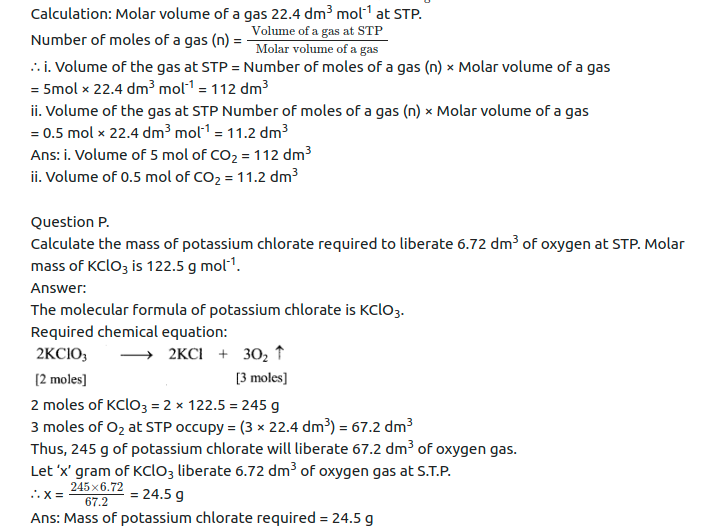Maharashtra Board Solutions Class 11-Chemistry: Chapter 1- Some Basic Concepts of Chemistry
