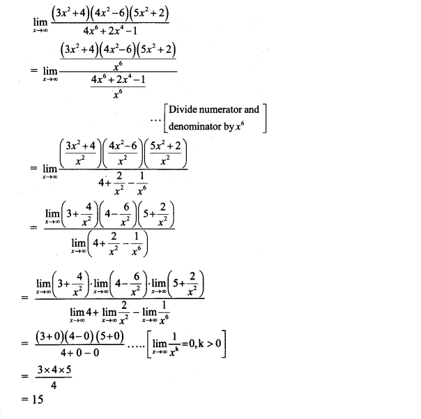 Maharashtra Board Solutions Class 11-Arts & Science Maths (Part 2): Chapter 7- Limits Ex 7.7
