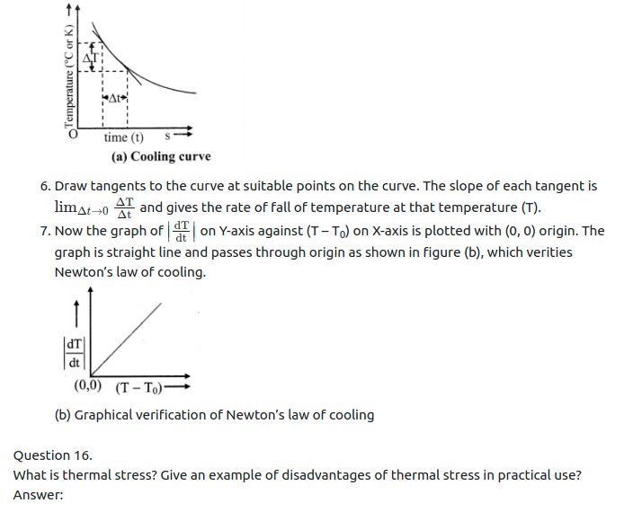 Maharashtra Board Solutions Class 11-Physics: Chapter 7- Thermal Properties of Matter