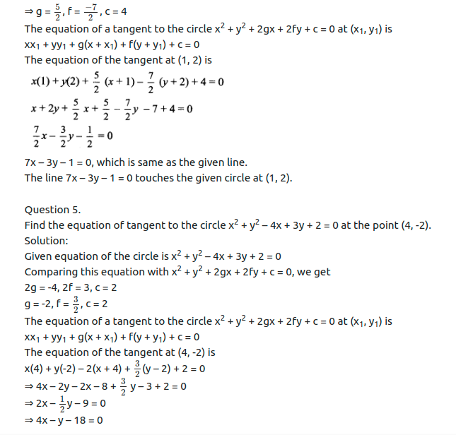 Maharashtra Board Solutions Class 11-Arts & Science Maths (Part 1): Chapter 6- Circle Ex 6.4