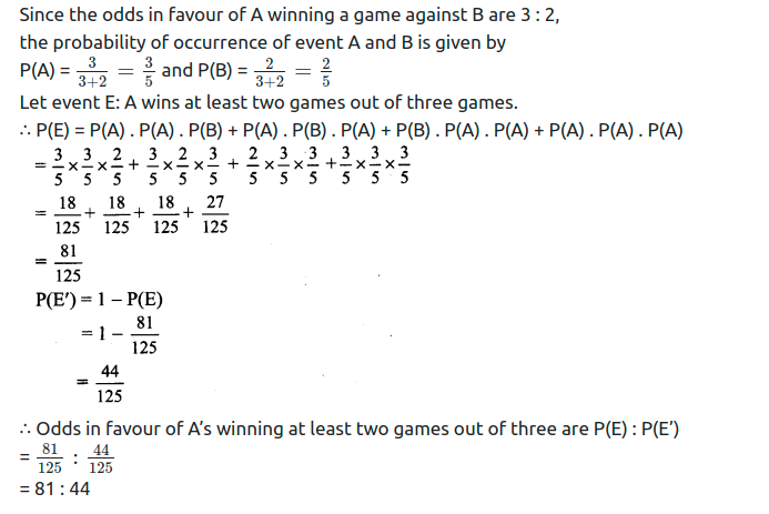 Maharashtra Board Solutions Class 11-Arts & Science Maths (Part 1): Chapter 9- Probability Ex 9.5