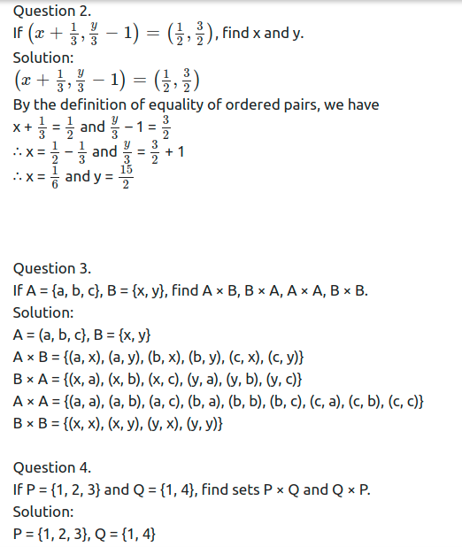Maharashtra Board Solutions Class 11-Arts & Science Maths (Part 2): Chapter 5- Sets and Relations Ex 5.2
