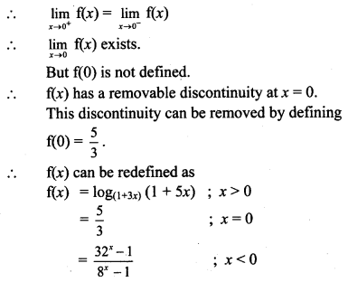 Maharashtra Board Solutions Class 11-Arts & Science Maths (Part 2): Chapter 8- Continuity Ex 8.1