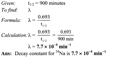 Maharashtra Board Solutions Class 11-Chemistry: Chapter 13- Nuclear Chemistry and Radioactivity 3.K