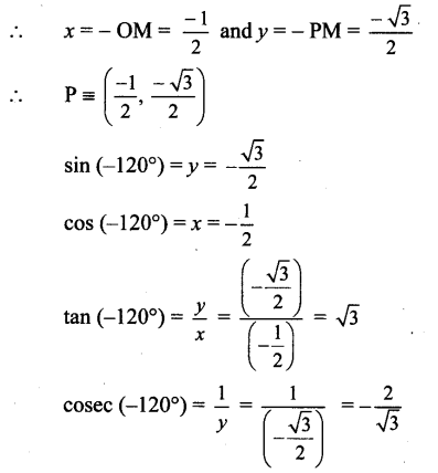 Maharashtra Board Solutions Class 11-Arts & Science Maths (Part 1): Chapter 2- Trigonometry – I Ex 2.1