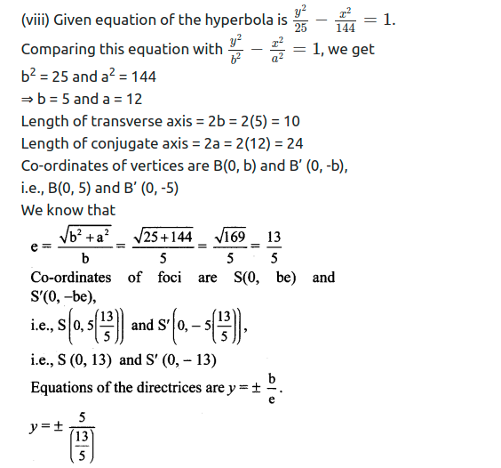 Maharashtra Board Solutions Class 11-Arts & Science Maths (Part 1): Chapter 7- Conic Sections Ex 7.3
