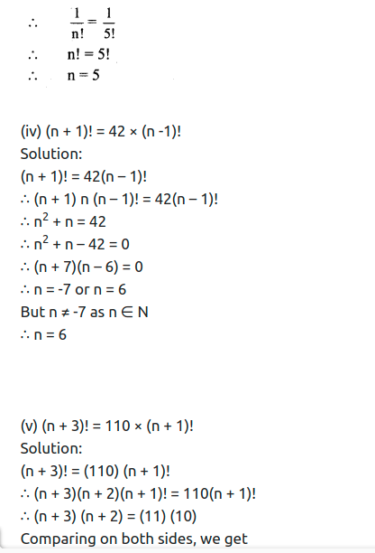 Maharashtra Board Solutions Class 11-Arts & Science Maths (Part 2): Chapter 3- Permutations and Combination Ex . 3.1