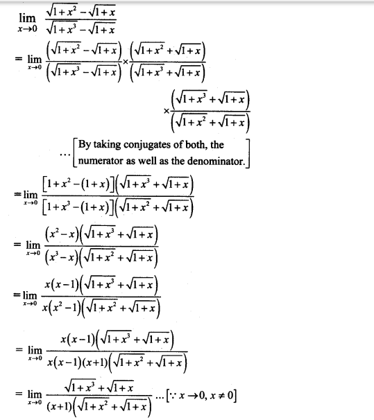 Maharashtra Board Solutions Class 11-Arts & Science Maths (Part 2): Chapter 7- Limits Ex 7.3