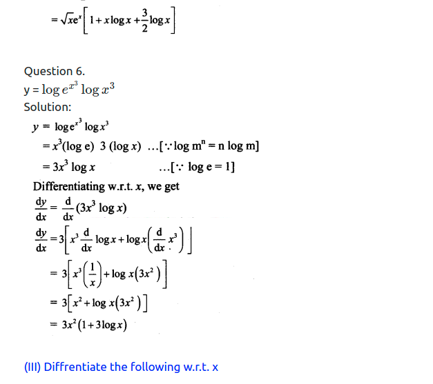 Maharashtra Board Solutions Class 11-Arts & Science Maths (Part 2): Chapter 9- Differentiation Ex 9.2