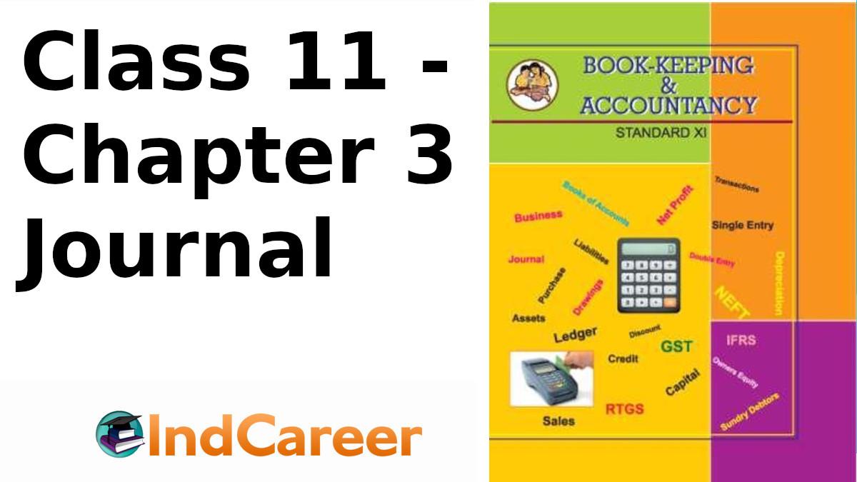 Maharashtra Board Solutions Class 11-Book Keeping and Accountancy: Chapter 3- Journal