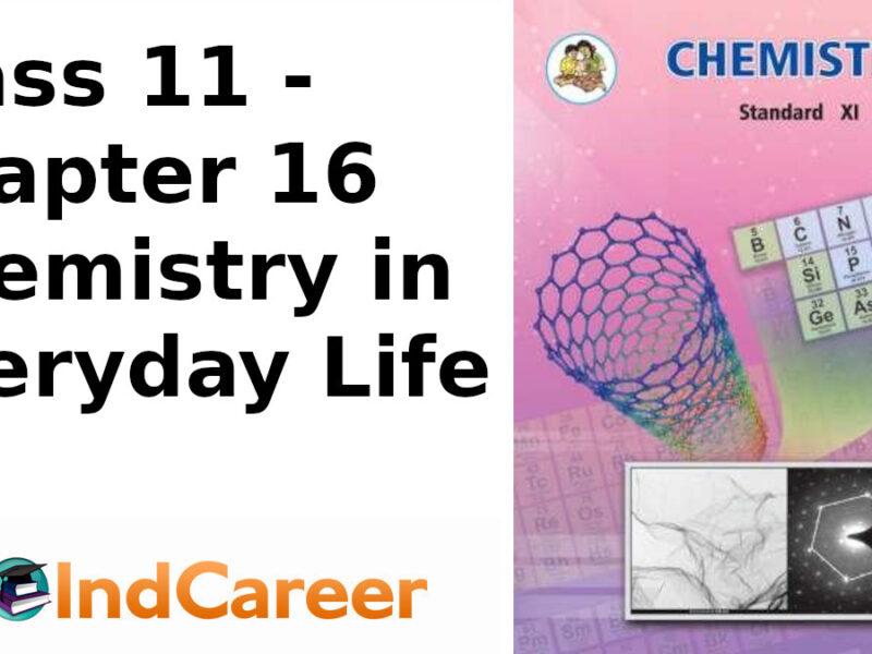 Maharashtra Board Solutions Class 11-Chemistry: Chapter 16- Chemistry in Everyday Life