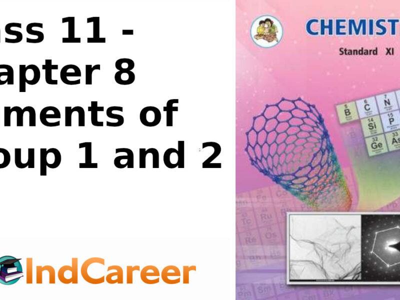 Maharashtra Board Solutions Class 11-Chemistry: Chapter 8- Elements of Group 1 and 2