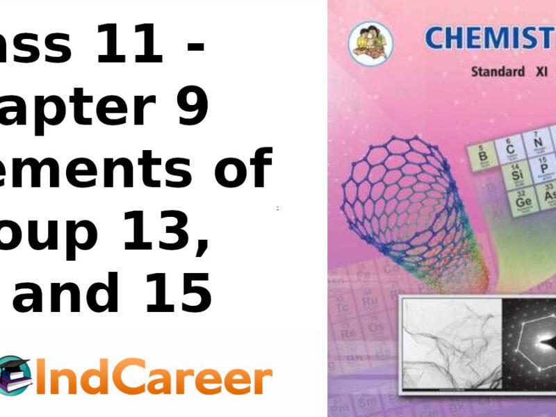 Maharashtra Board Solutions Class 11-Chemistry: Chapter 9- Elements of Group 13, 14 and 15