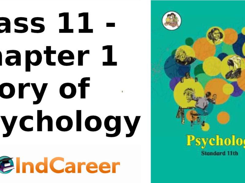 Maharashtra Board Solutions Class 11-Psychology: Chapter 1- Story of Psychology