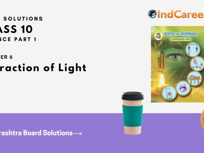 Maharashtra Board Solutions for Class 10- Science (Part 1): Chapter 6- Refraction of Light