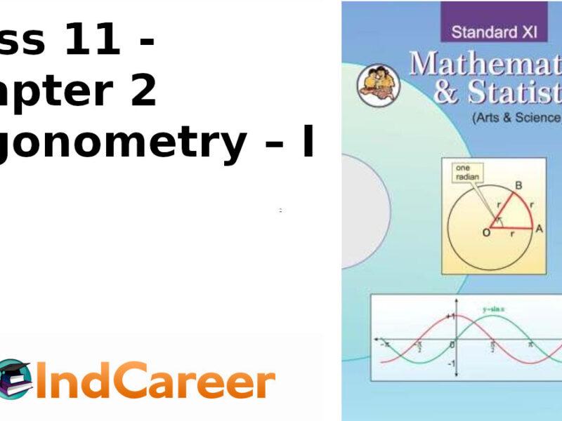 Maharashtra Board Solutions Class 11-Arts & Science Maths (Part 1): Chapter 2- Trigonometry – I