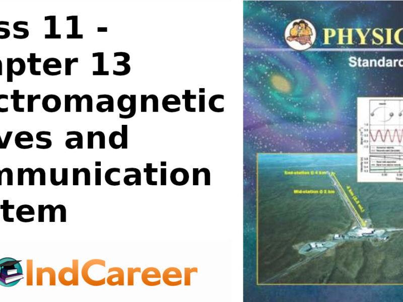 Maharashtra Board Solutions Class 11-Physics: Chapter 13- Electromagnetic Waves and Communication System